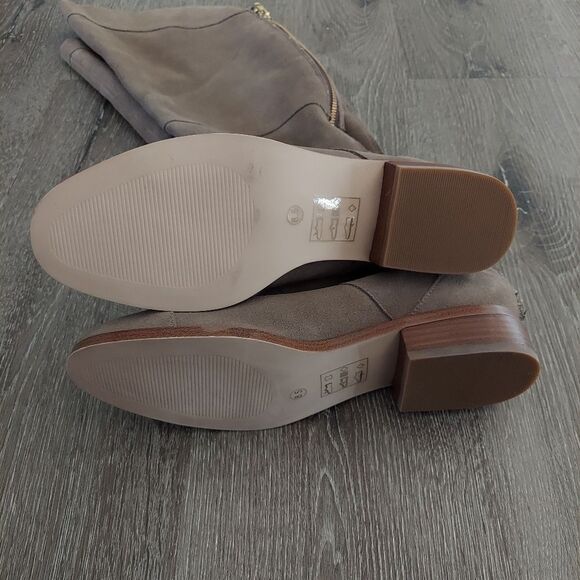 Sole Society Tiff Over The Knee Boots Taupe Size 8.5 - Picture 11 of 15